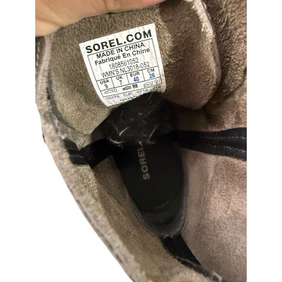 Sorel Women's Joan Of Arctic Wedge II Lace Up Ankle Boot 9 Gray Grey - Picture 8 of 9